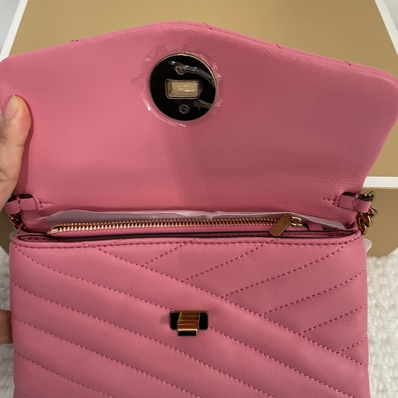 New Tory Burch handbag Kira Chevron chain wallet bag - Picture 7 of 11